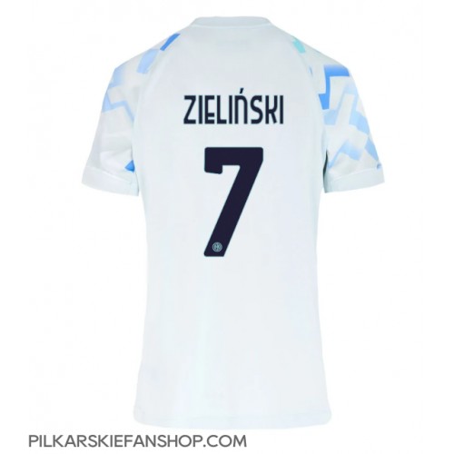 Koszulka piłkarska Inter Milan Piotr Zielinski #7 Strój wyjazdowy dla kobiety 2025-26 tanio Krótki Rękaw Koszulka piłkarska Inter Milan Piotr Zielinski #7 Strój wyjazdowy dla kobiety 2025-26 tanio Krótki Rękaw